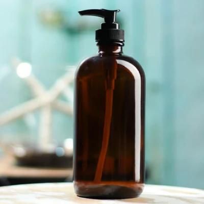 350ml 500ml Cobalt Blue Glass Liquid Soap Shampoo Dispenser Bottle with Stainless Steel Pump