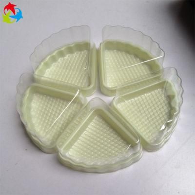 Mini Cupcake Packaging Pet Triangle Cake Disposable Plastic Food Container Box
