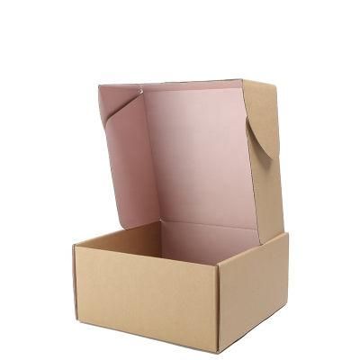 Custom Logo Foldable Corrugated Small Carton Clothes Gift Mailer Box Cardboard Packing Boxes for Shipping