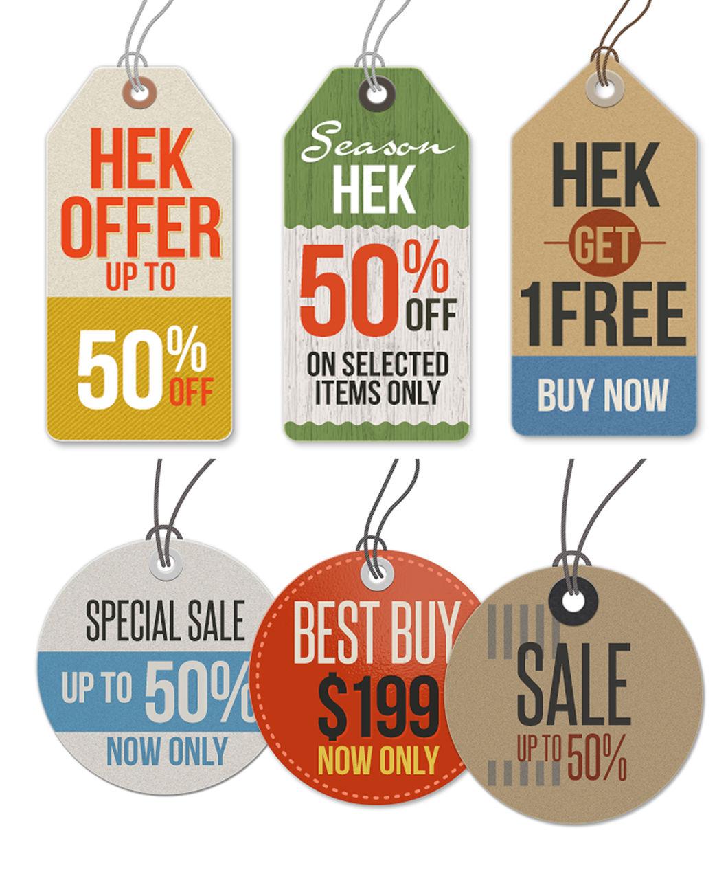 Eco Friendly Recycle Brown Kraft Paper Hang Tags for Clothing with Hemp String