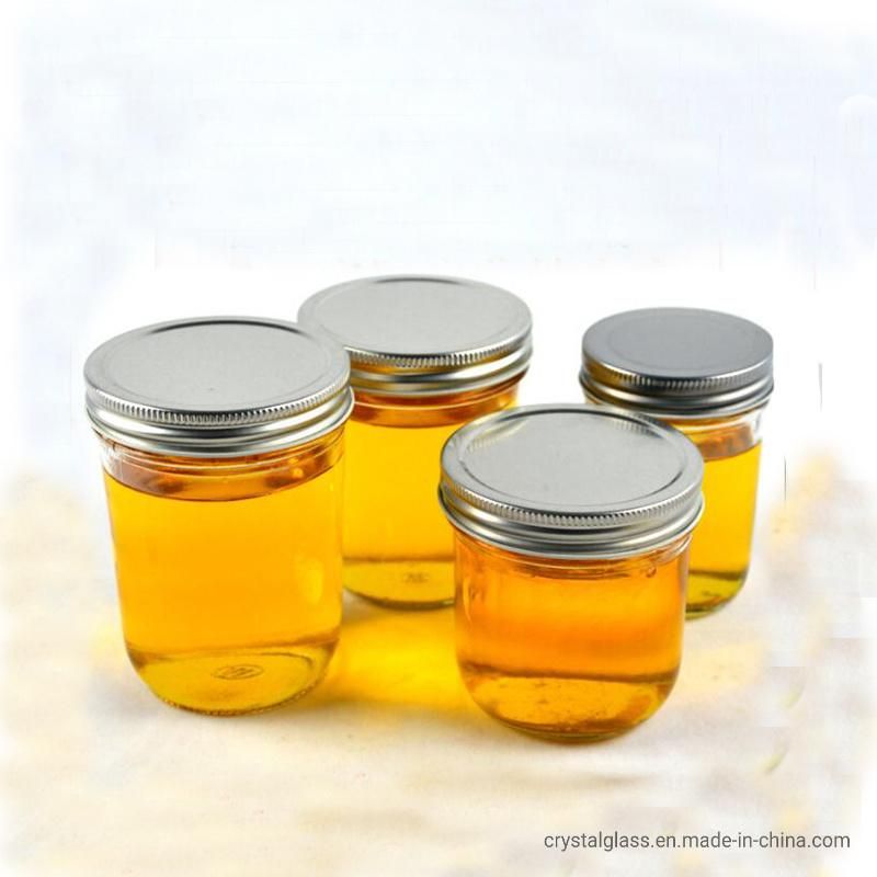 Wide Mouth Glass Jar with Lid Glass Mason Jar for Cupcakes