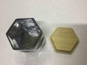 Direct Factory Custom Good Quality MDF Wooden Candle Lids Hexgon Wood Lid