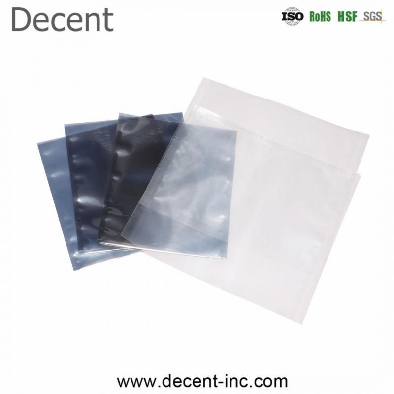Custom Open Top Cleanroom Foil Aluminium Antistatic Moisture Anti Static Static Safe Barrier Packing Shielding ESD Bag