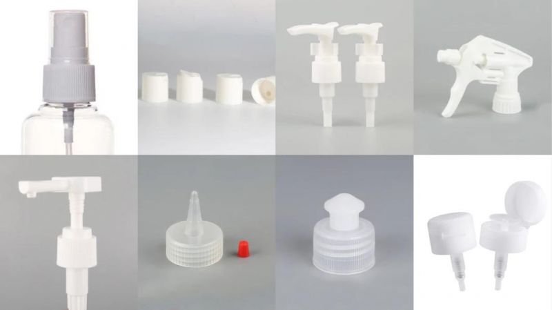 Factory Direct Wholesale PP28 DIN28 28/410 White Plastic CRC and Tamper Evident Caps for Syrup Bottles