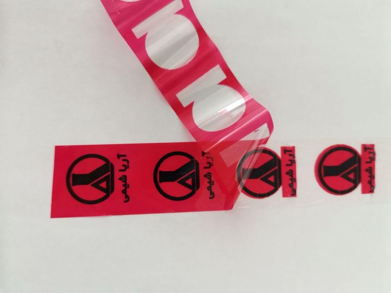 Hot Sell Anti-Proof Self Adhesive Label with Open Void
