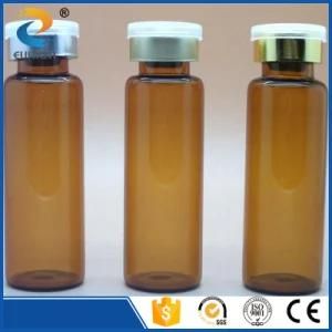 10ml Amber Color Flat Bottom Penicillin Glass Vials with Aluminum-Plastic Cap