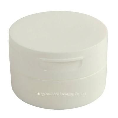 80g White Plastic Jar with Flip Top Cap