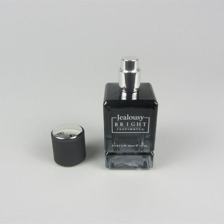30ml Empty Refillable Square Glass Perfume Spray Bottle