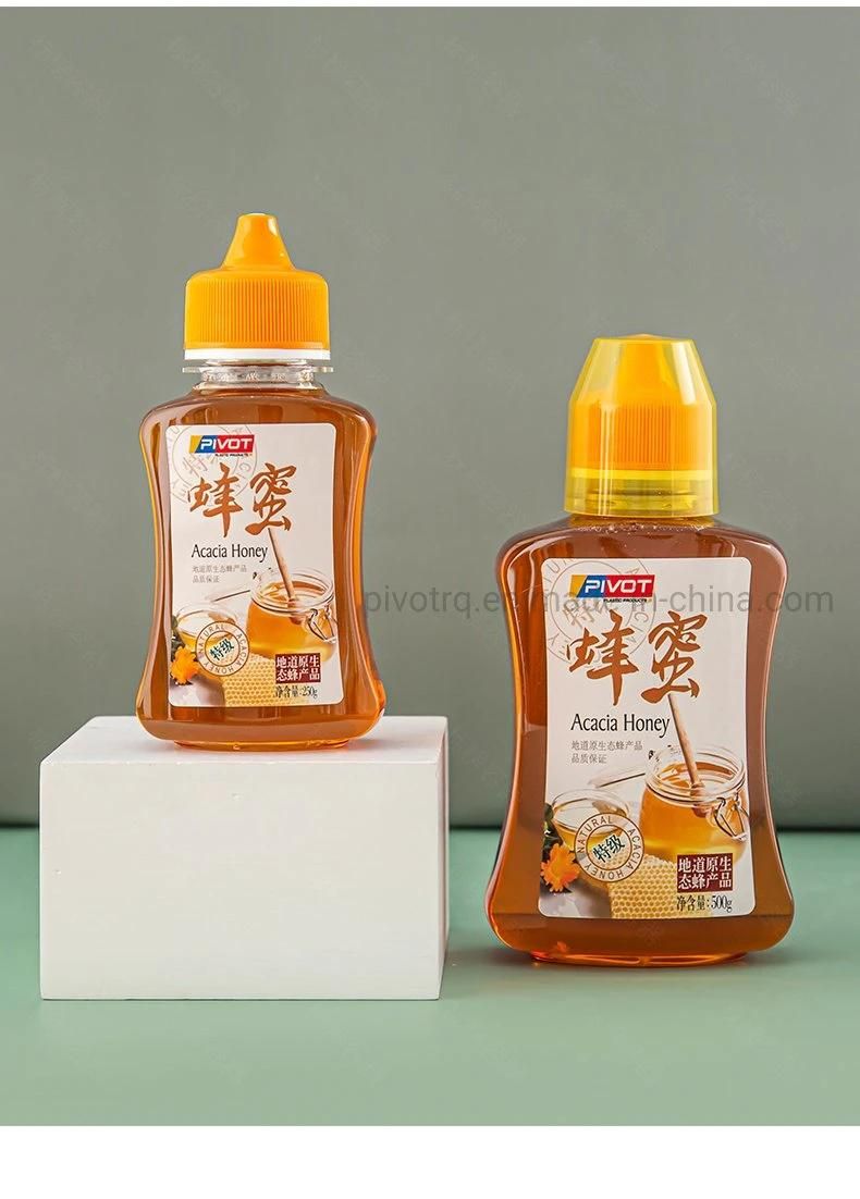 250g 500g Plastic Honey Bottle with PP Caps for Honey Packaging