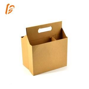 OEM Custom Bottle Paper Container&#160; Paper Wine Box with Handle&#160;