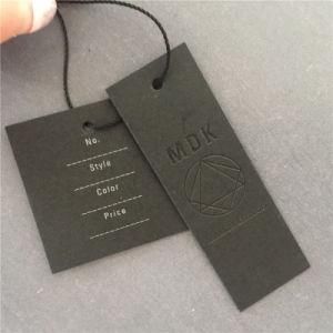 Special Black Paper Cardboard Tag Swing Tags for Clothing