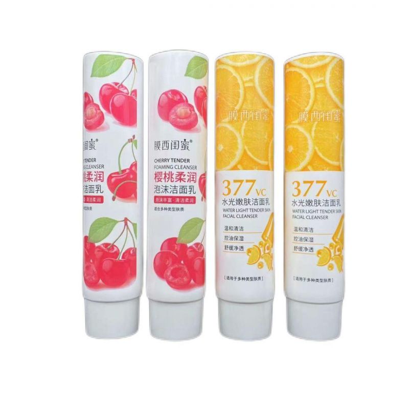 Custom Empty Eco Friendly Plastic PE Hand Cream Body Lotion Soft Cosmetic Packaging Refillable Squeeze Tube