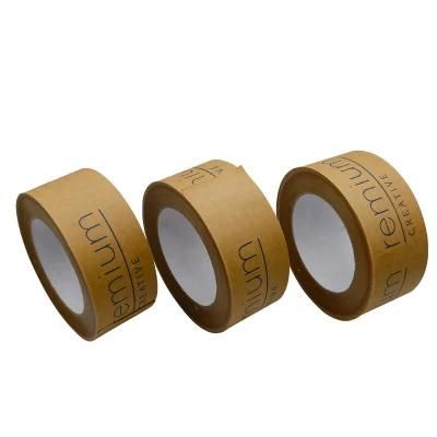 Reinforced Paper Gummed Eco Friendly Custom Water Activated Tape Active Gum Tape Jumbo Roll Kraft Paper Gummed Paper Tape