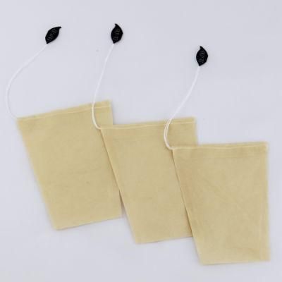 Wholesale Dark Yellow Brown Kraft Paper Tea Bag