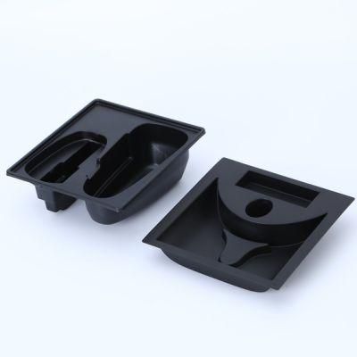 High-Grade Matte PS Black Plastic Tray for Electronic Products Packaging