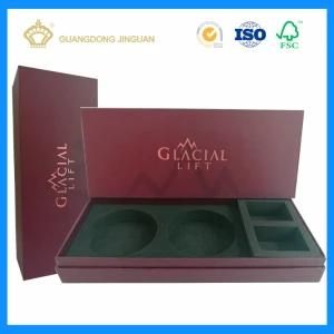 High Quality Rigid Paperboard Box with EVA Insert (gold logo foil)