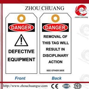 Safety PVC Label and Tags with Danger Information