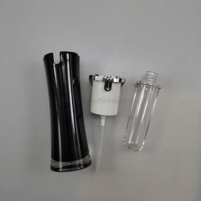 30ml 50ml Round Acrylic Emulsion Bottle Foundation Bottle Lotion Pump Bottle for Essence