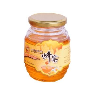 500ml Clear Food Container Honey Glass Jar with Tin Cap