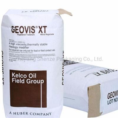 25kg Cellulose Paper Bag/ Industry Packaging Paper Bag/Valve Mouth Bag