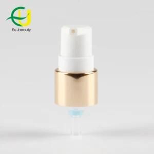 18/410 Aluminum Shiny Gold Coating Skin Cream Pump for Skin Care