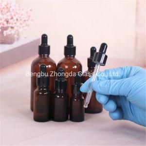 5 -100ml Essential Oil Bottle Brown Glass Dropper Container Women Cosmetic Empty Jar