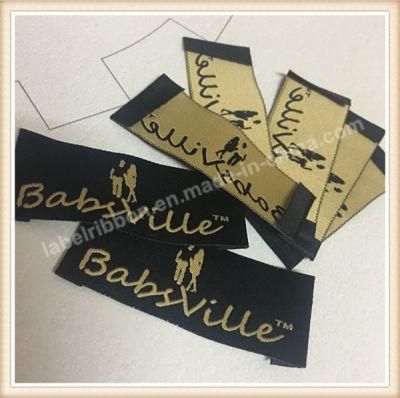 Custom Printed Logo Clothing Tag Woven Labels for Garment