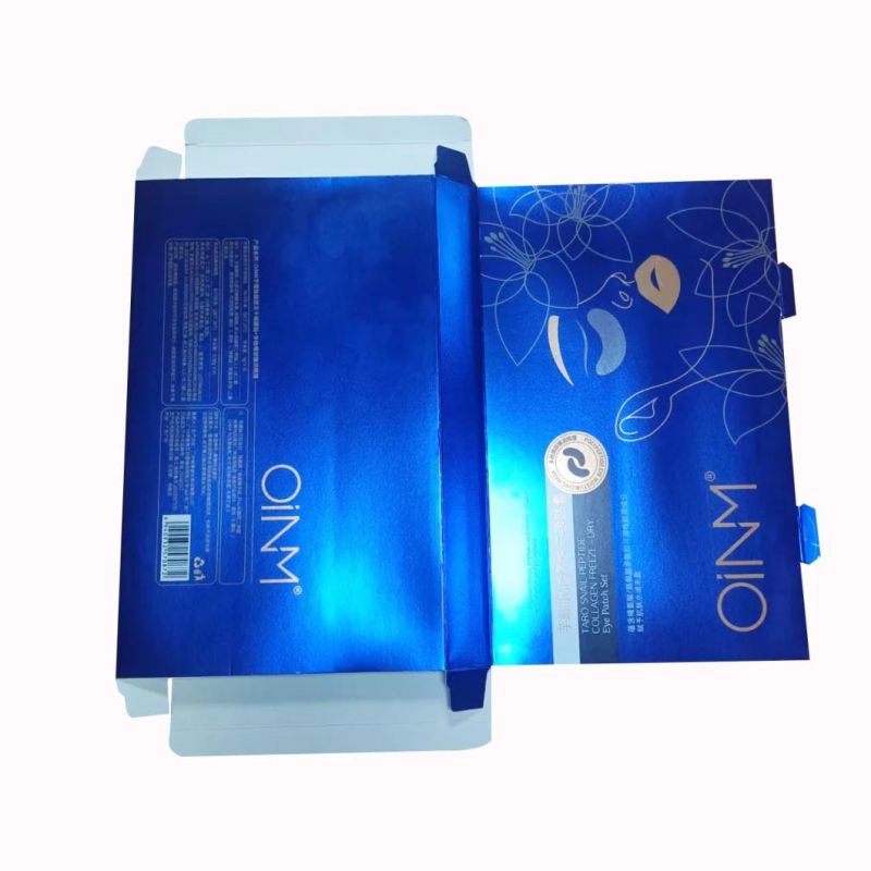 Factory Foldable Luxury Fancy Paper Card Skincare Packaging Box Reverse Tuck End Cosmetic Box