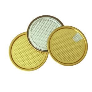 Customized Golden Color Foil Seal Lid Can Lid for Food Packing