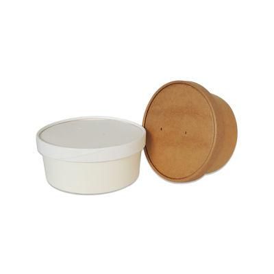 Kraft Paper White Paper Food Packing Bowls Retain Freshness