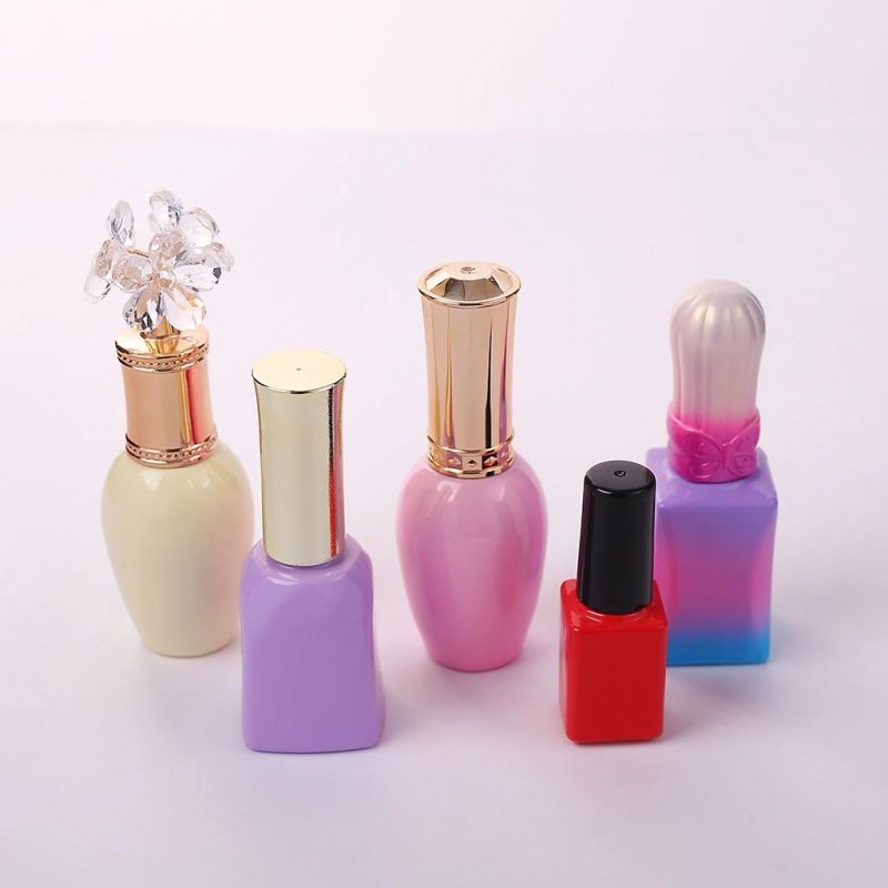 High Quality Small Square Glass Empty Nail Polish Bottle Glass