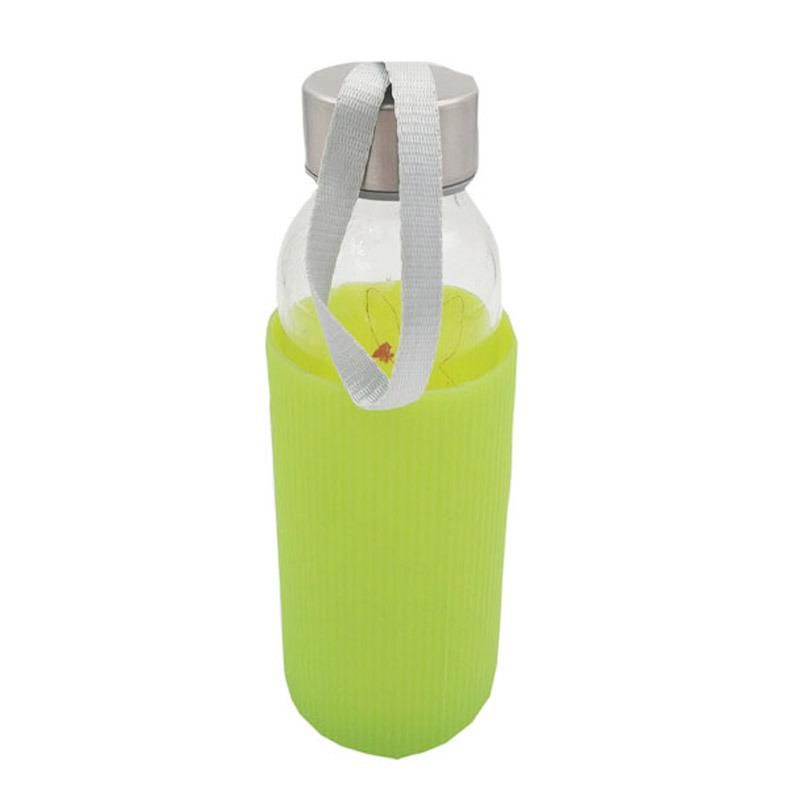 Hot Sale Heat-Resistant Water Bottle Holder Silicone Cup Sleeve for Glass Water Bottle