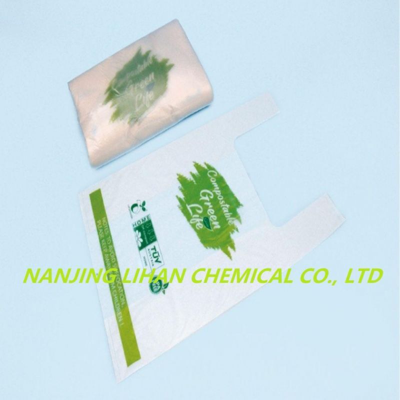 Eco Friendly Wholesale Cornstarch Custom Color Printed 100% Biodegradable Compostable Plastic Shopping Bags on Roll