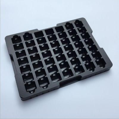 PCB Blister Packaging ESD Antistatic Disposable Plastic Black PS Tray