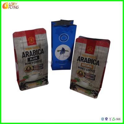Custom Print Flexible Coffee Tea Nuts Nuts Upright Plastic Bags