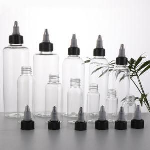 Empty Flat Shoulder 250ml 500ml 1000ml 1L Pet Glue Squeeze Plastic Dropper Bottle with Screw Twist Top Cap