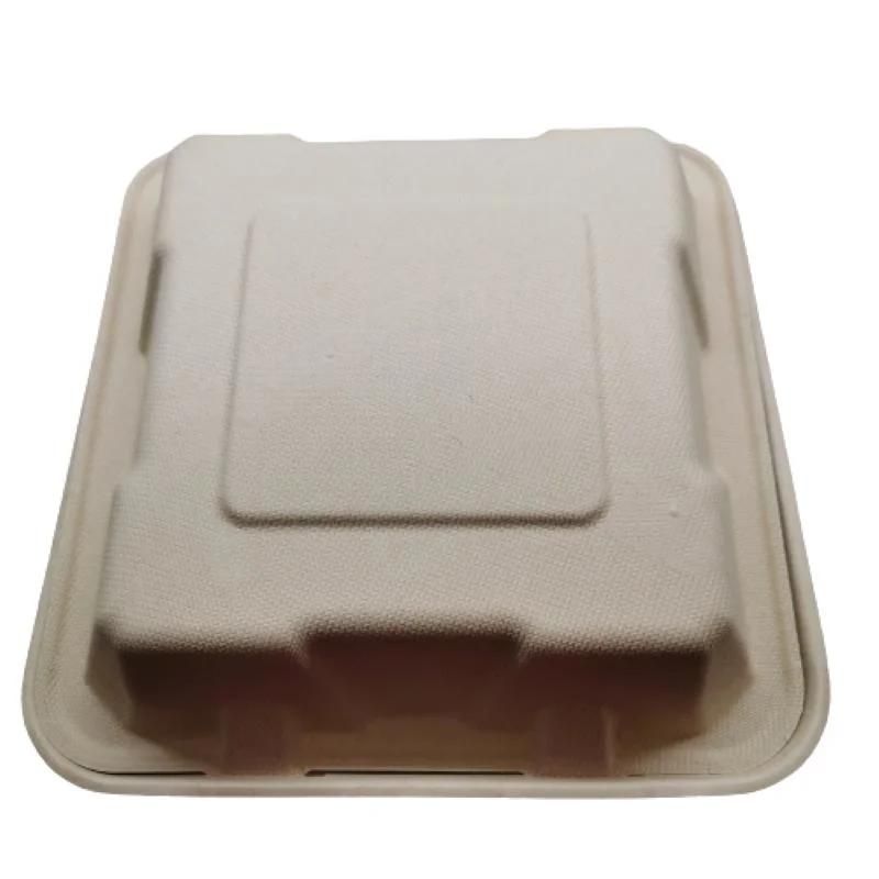 9 Inch X 9 Inch Food Packaging Box 3 Compartment