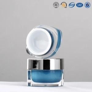 Acrylic Oval Cream Jars for Cosmetic Packaging