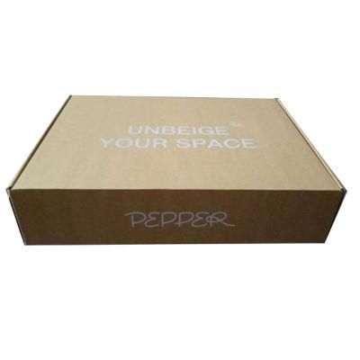 Custom Rectangular Paper Packaging Box with Letter Printing Made in China