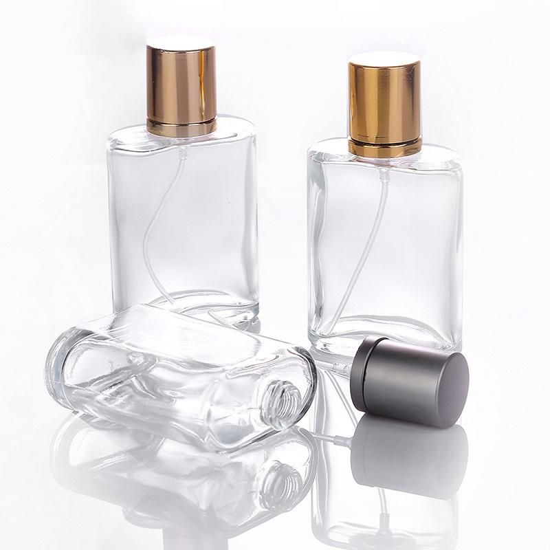 30ml Thick Glass Perfume Bottles Refillable Glass Spray Empty Rectangular Mist Spray Bottle 50ml