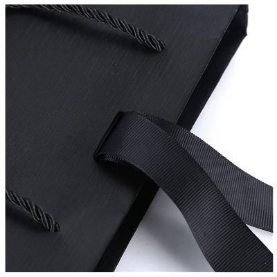 Customized Food Apparel Garment Paper Hand Bag Gift Bag Ribbon Bag
