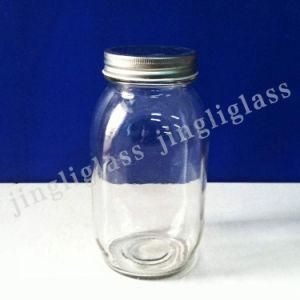 Common Style Glass Jar / Simple Glass Storage Jar