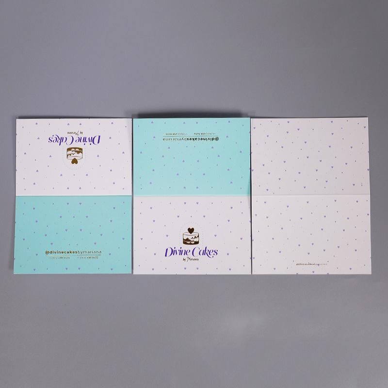 Full Platform Purple Color Hot Stamp Custom Paper Folder