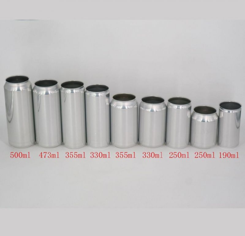 250 Ml 330 Ml 355ml 475 Ml 500ml Cans Aluminum Empty Cans for Sale