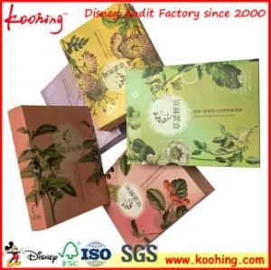 Full Colored Printing Gold Stamping Cosmetic Packaging Paper Box for Gifts