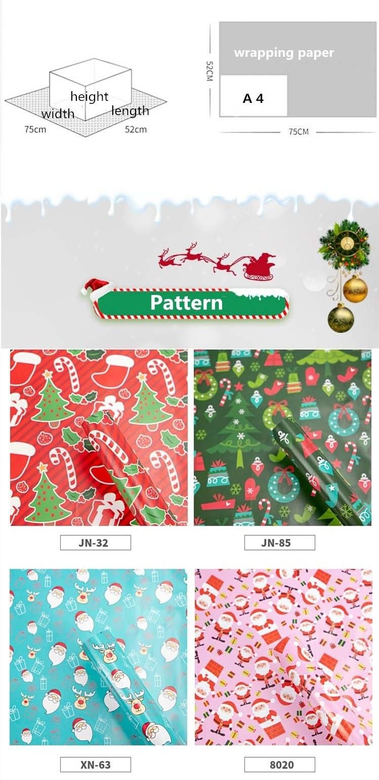 High Quality 60GSM Christmas Gift Wrapping Tissue Paper