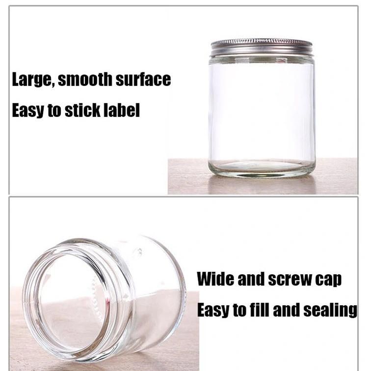 Custom Logo Empty Candle Container Holders Luxury Amber Candle Jars