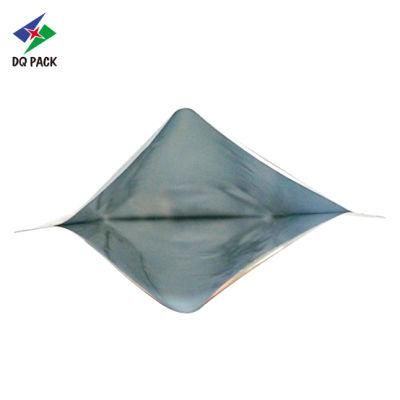 Dq Pack Custom Printed Mylar Bag Silver Mylar Aluminum Foil Plastic Bag Three Sides Seal Bag for Instant Cooking Sauces Packaging