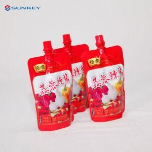 Customized Recycled Beverage Packaging Bag 200ml 300 Ml 500ml Plasti Spout Pouch