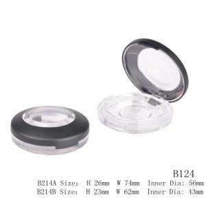 Transparent Window Cap Round Compact Powder Case